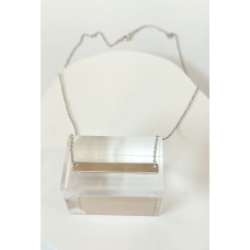 Ασημένιο κολιέ - πλάκα (SN198)